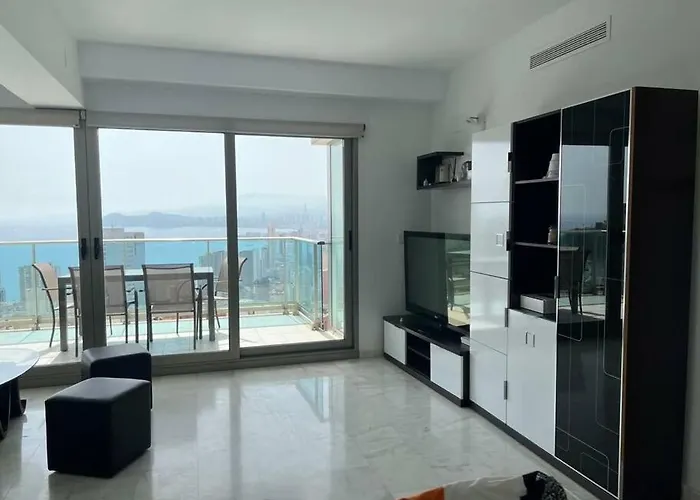 Luxurious 2br Sea Panoramic View Pool Gym Apartment Benidorm