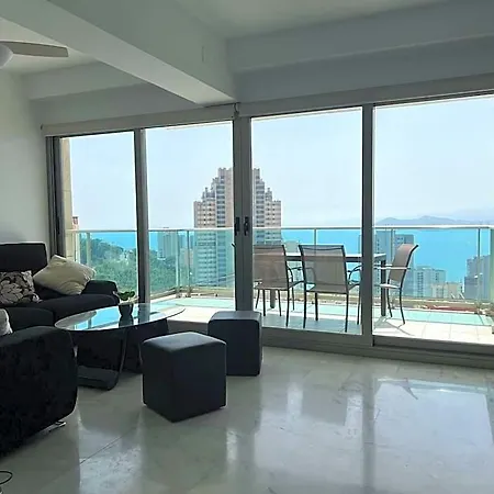 Luxurious 2br Sea Panoramic View Pool Gym Apartment Benidorm