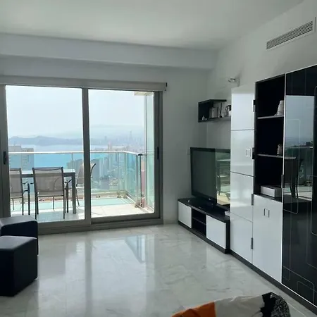 Luxurious 2br Sea Panoramic View Pool Gym 公寓 貝尼多姆